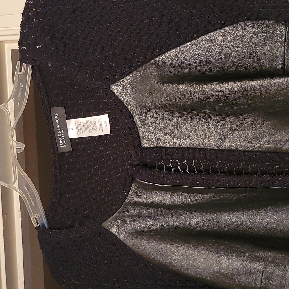 Ladies Bell Sleeve Black Sweater Jacket